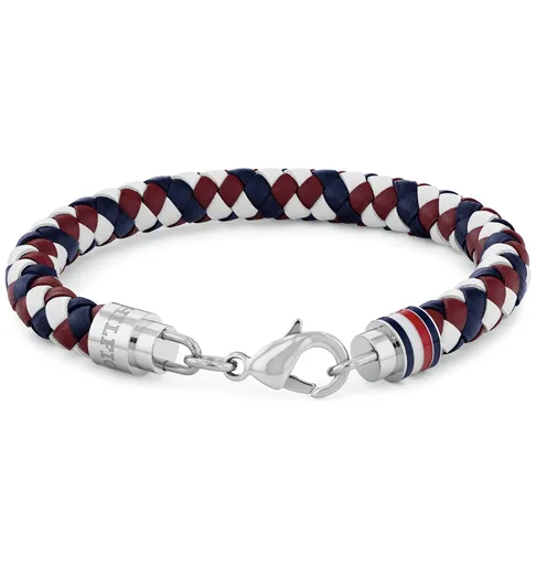 Tommy Hilfiger Brățară tricoloră din piele pentru bărbați Tyson 2790633
