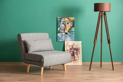 Fotoliu extensibil, Atelier del Sofa, 859FTN2330, Gri deschis