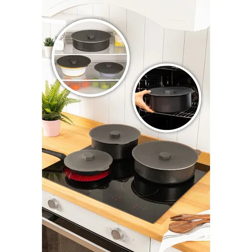 Set organizator, Hermia, 964FRM5305, Dimensiune: 25 x 25 x 1 cm (1 bucată), Antracit