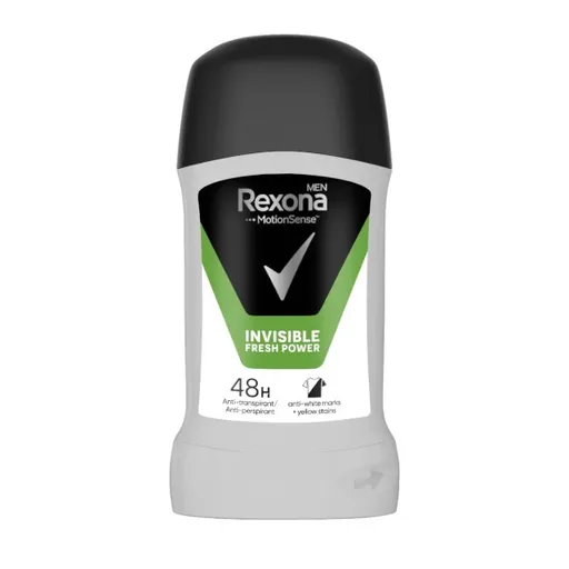 Rexona Antiperspirant solid pentru bărbați Invisible Fresh and Power 50 ml