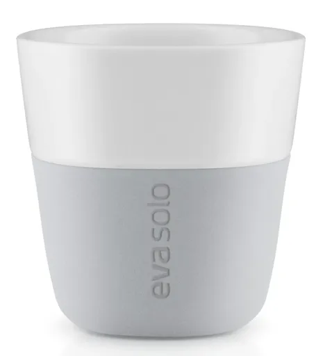Ceașcă pentru espresso 80ml, gri, set 2 bucăți, eva solo