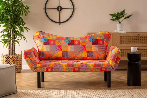 Canapea extensibila 2 locuri, Atelier del Sofa, 859FTN2701, Multicolor