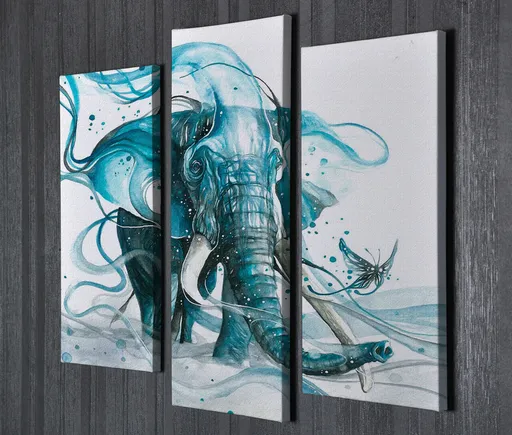 Tablou decorativ, UC50, 45 x 20 cm, Multicolor