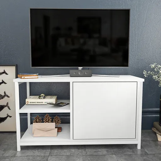 Comoda TV, Hanah Home, Muskegon, 89.6x35.3x50.8 cm, Alb