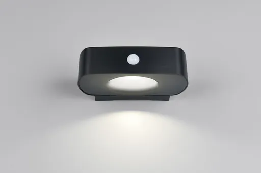 Aplica de perete pentru exterior Bilbao, RL, 21.5x15.5x6 cm, 6W, 1x SMD, plastic, negru