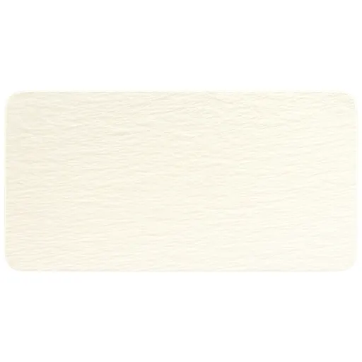 Farfurie pentru servit, pătrată, colecția Manufacture Rock blanc - Villeroy & Boch