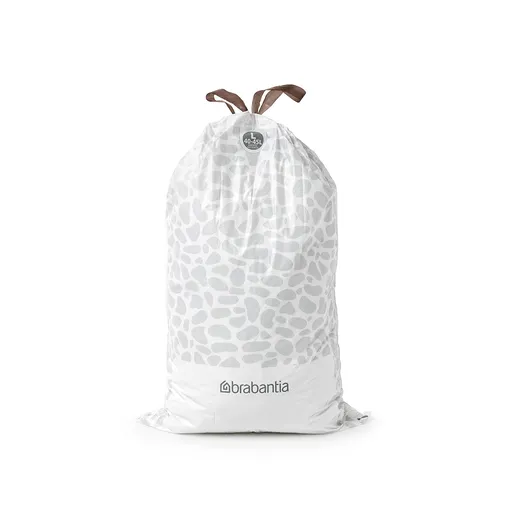 Saci menajeri Brabantia PerfectFit FlatBack+/Touch 647040, dimensiune L, 40-45 l, 10 buc, Alb