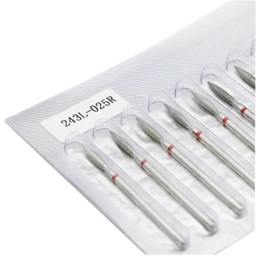 Bit (Cap) Diamantat pentru Freza, Flacara Rosu, 243L/025R