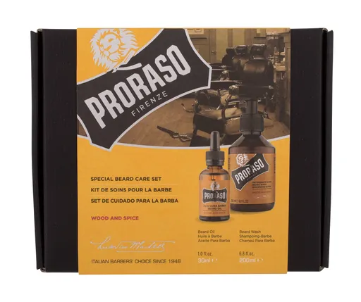 Proraso Set cadou de produse pentru îngrijirea bărbii Wood and Spice