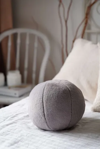 Perna, Pelus Top, 25x25x25 cm, 75% RECYCLED POLYESTER/25% POLYESTER, Gri