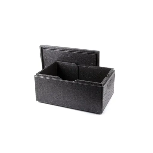 Cutie termoizolanta cu capac 46 lt, GN1/1, tip thermobox, interior 538x338x(H)257 mm, Hendi Kitchen Line, spuma polipropilenica, exterior 600x400x(H)3