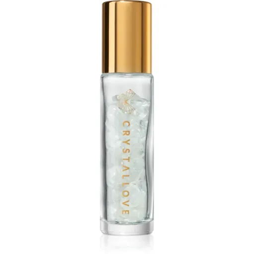 Crystallove Clear Quartz Oil Bottle roll-on cu cristale reincarcabil 10 ml