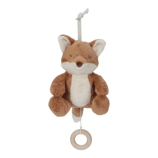 Little Dutch Forest Friends Musical Pull Toy jucărie suspendabilă contrastantă cu melodie 0 m+ 1 buc