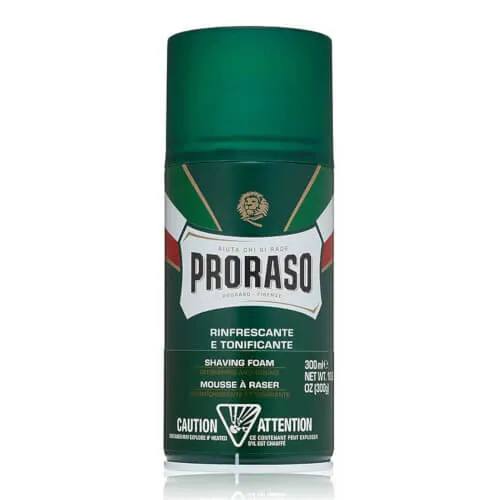Proraso Spumă revigorantă pentru bărbierit cu eucalipt Green (Shaving Foam) 300 ml