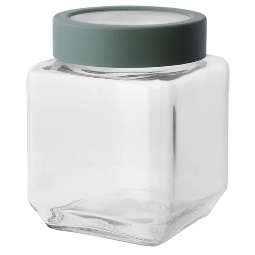 Altom Cutie din sticlă cu capac, 500 ml, verde, 500 ml