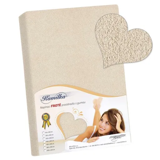 Bellatex Cearșaf din bumbac natur, naturală, 120 x 200 cm