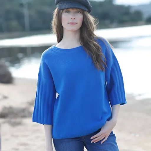 Pulover cu mâneci scurte din poliester reciclat (1)