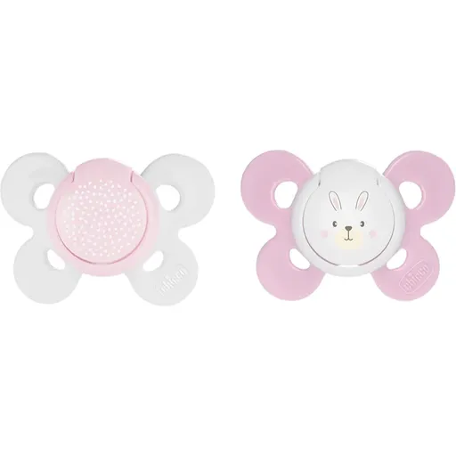 Chicco Physio Comfort 2-6 m suzetă Girl-Dots/Rabbit 2 buc
