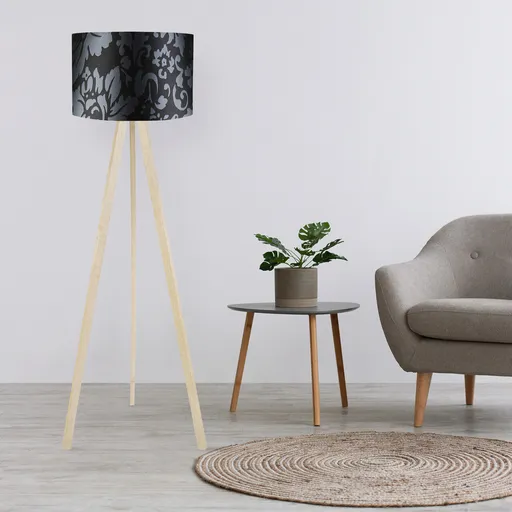 Lampadar, Opviq, 780SGN1424, Negru / Gri / Maro