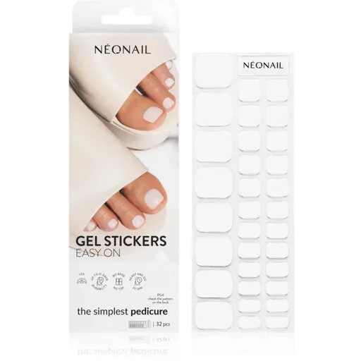 NEONAIL Easy On Gel Stickers folii autocolante pentru unghii cu utilizarea lămpii UV/LED culoare P04 32 buc