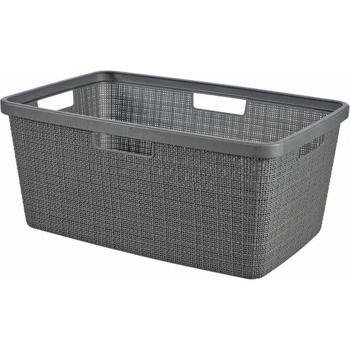 Curver Coș pentru rufe curate Jute 46 l, griînchis, gri închis