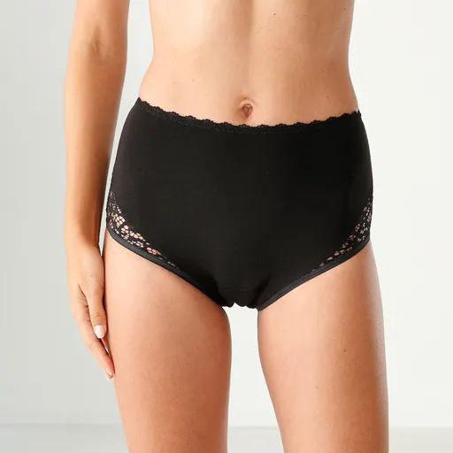 Set de 2 chiloți menstruali cu talie înaltă, pentru zi și noapte