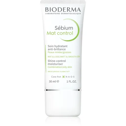 Bioderma Sébium Mat Control crema hidratanta usoara pentru piele lucioasa cu pori dilatati 30 ml