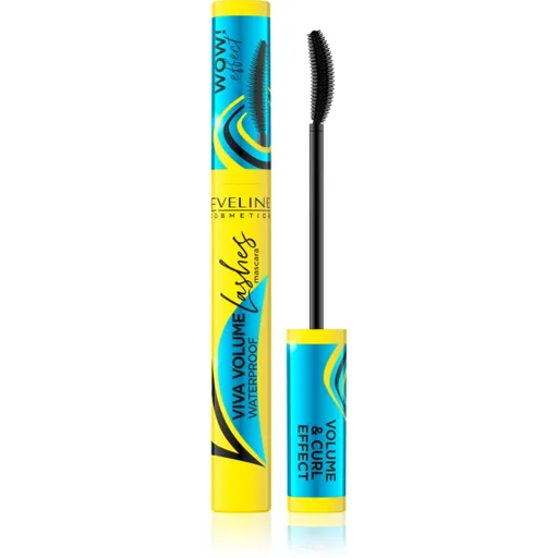 Eveline Cosmetics Viva Lashes Volume mascara rezistent la apa pentru volum și ingrosarea genelor 10 ml