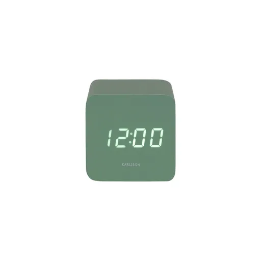 Karlsson 5982GR ceas LED de design cu alarmăverde, 7 cm, verde