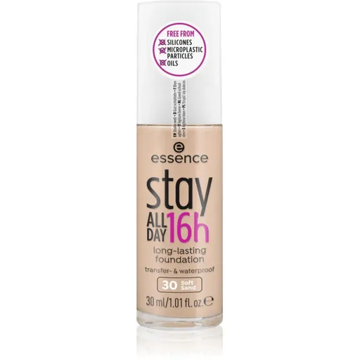 essence Stay ALL DAY 16h machiaj rezistent la apa culoare 30 Soft Sand 30 ml