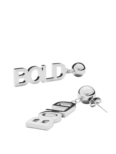 Furiosa Cercei moderni din oțel cu text Bold SE-BOLDEARING-S