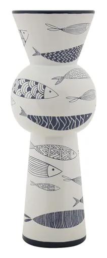 Vaza decorativa Fish Tall, Mauro Ferretti, 14x38.5 cm, ceramica, multicolor