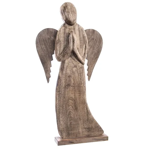 Înger din lemn de mango InDecor, 41 x 11,5 x 108cm, 108 cm