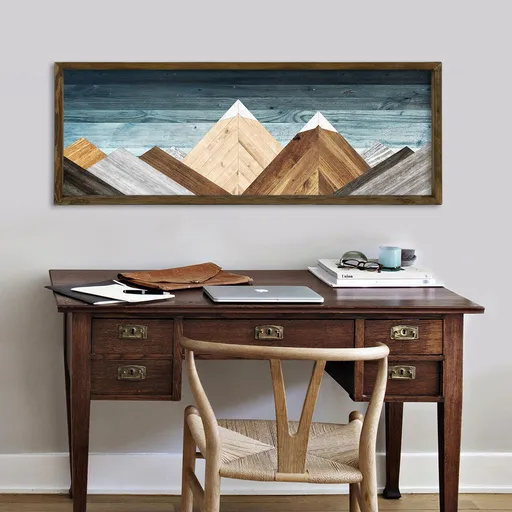 Tablou decorativ, TAH107, Cadru: 100% LEMN DE PIN (Grosime: 3,5 cm), Multicolor