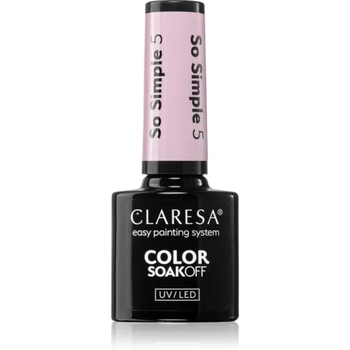 Claresa SoakOff UV/LED Color So Simple lac de unghii sub forma de gel culoare 5 5 g