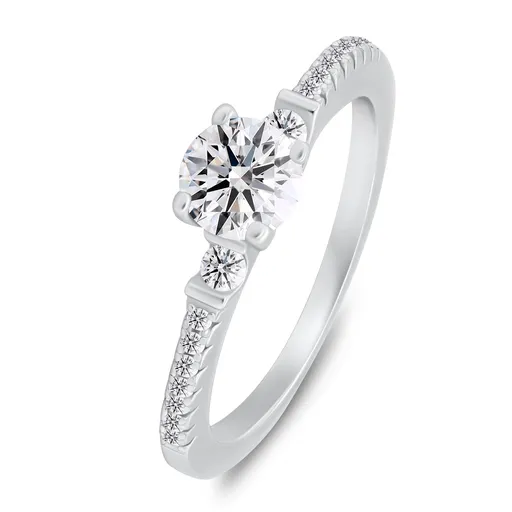 Brilio Silver Inel delicat din argint cu zirconi RI139W 50 mm