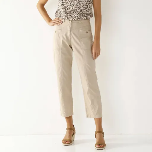 Pantaloni cargo drepți 7/8