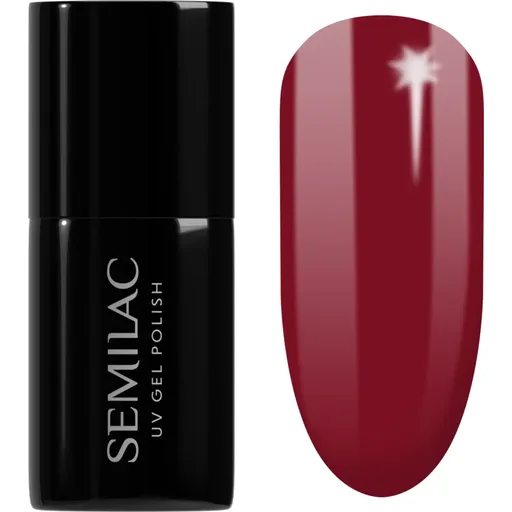 Semilac UV Hybrid Winter Collection unghii cu gel folosind UV / lampă cu LED culoare 592 Jelly Cherry 7 ml
