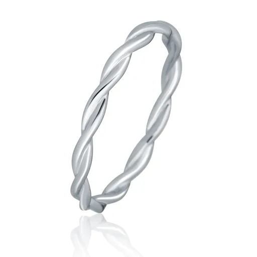 JVD Inel fin răsucit din argint SVLR1239X6100 58 mm