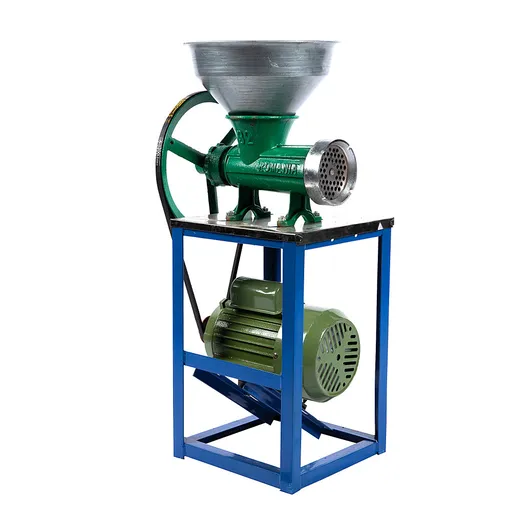Masina carne cu masuta si motor electric 750W, 150-250 Kg/h, Micul Fermier GF-2201