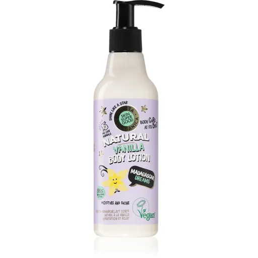 Organic Shop Skin Super Good lapte hidratant, cu efect de iluminare cu vanilie 250 ml