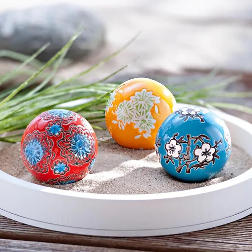 Bile ceramice Flora, set de 3 bucăți