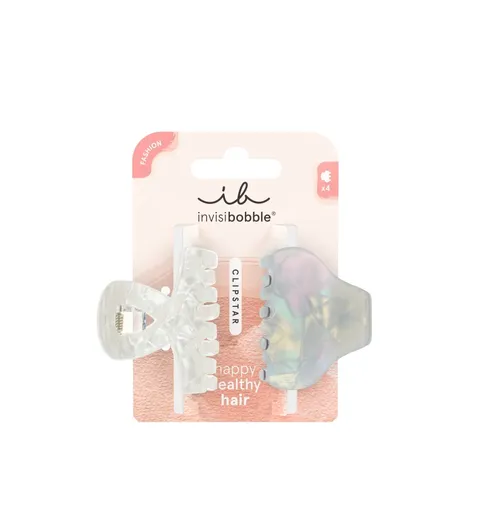 Invisibobble Clamă de păr Clipstar Pearly Frost M, 2 bucăți
