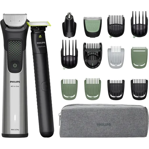 Philips Series 9000 MG9535/15 aparat de tuns multifuncțional + Philips One Blade Face 1 buc