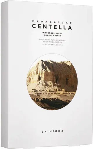 SKIN1004 Masca facială tip șervețel cu efect calmant Madagascar Centella (Watergel Sheet Ampoule Mask) 5 buc.