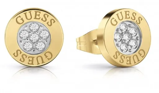 Guess Cercei placați cu aur cu zirconiu cubic UBE78023