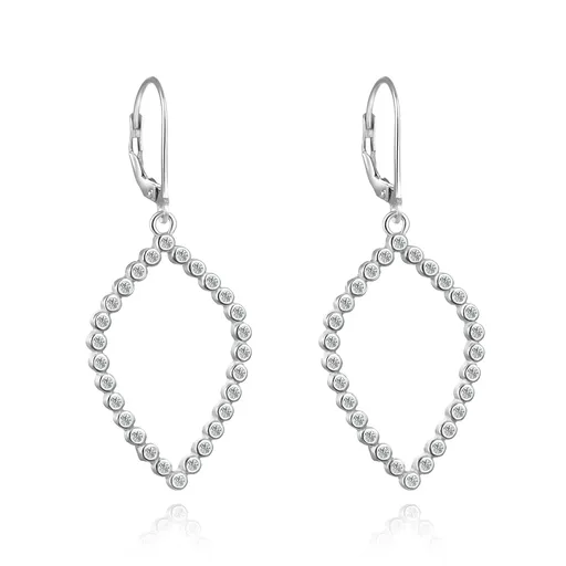 Agato Cercei strălucitori din argint cu zirconi AGUC3505