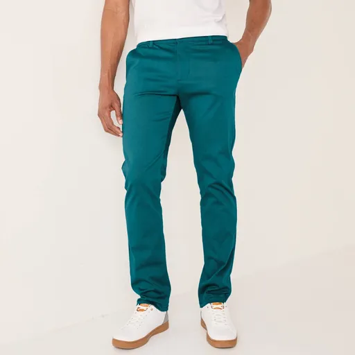 Pantaloni chino cu talie elastică pe laterale