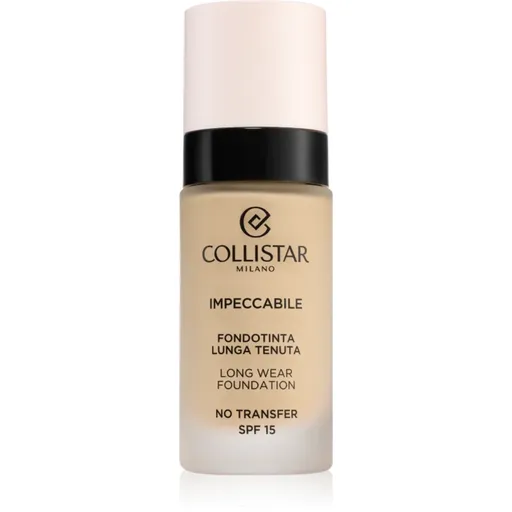 Collistar Impeccabile Long Wear Foundation machiaj persistent SPF 15 1N Avory 30 ml