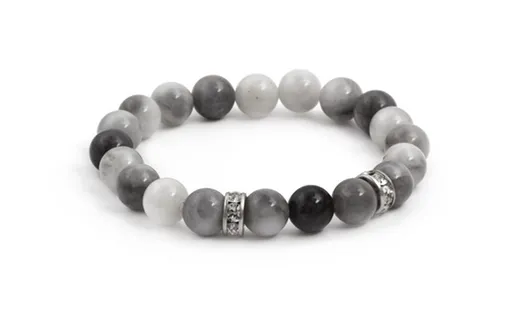 Agato Brățară cu mărgele din ochi de tigru șoim MINK106 / 17